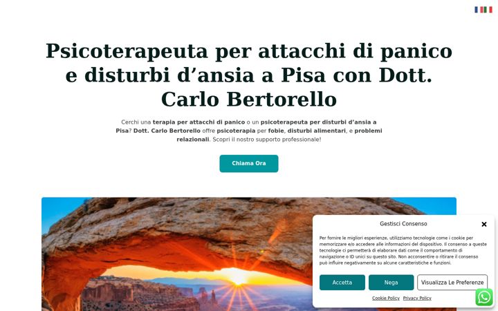 Screenshot of carlobertorello.it