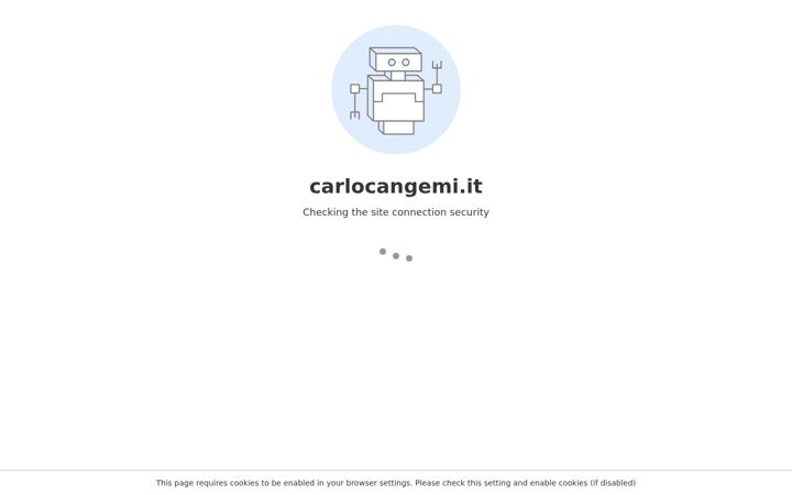 Screenshot of carlocangemi.it