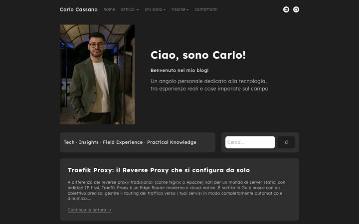 Screenshot of carlocassano.it