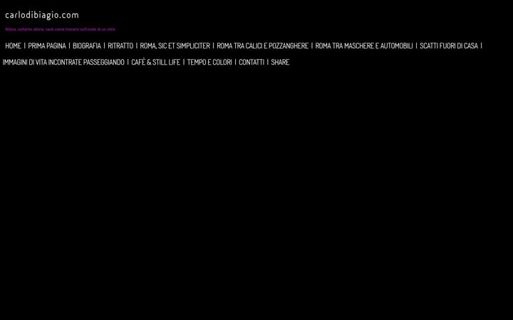 Screenshot of carlodibiagio.com