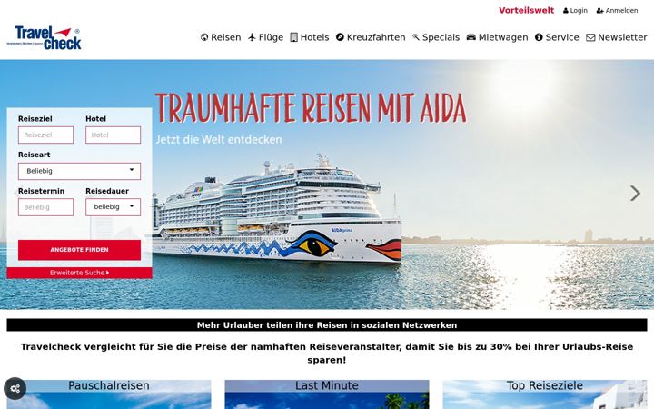 Snimka zaslona za carlofon-reisen.de