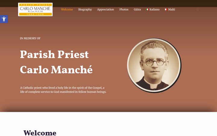 Screenshot of carlomanche.com