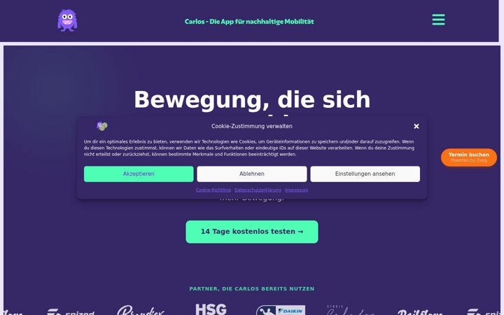 Screenshot of carlos-app.de