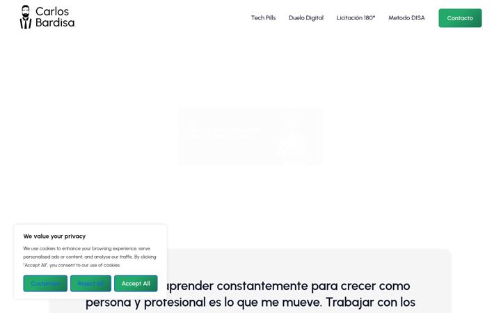 Captura de ecrã de carlosbardisa.es
