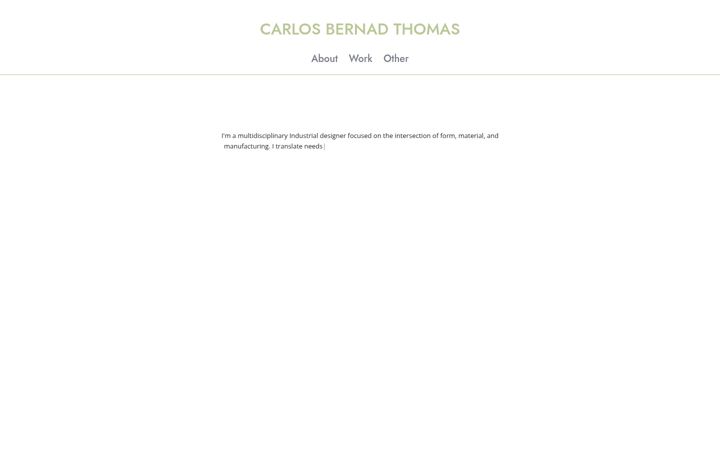 Screenshot of carlosbthomas.com