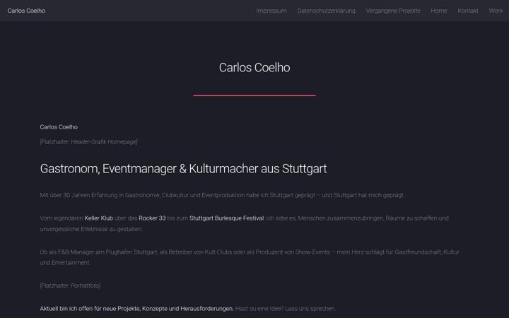 Screenshot of carloscoelho.de