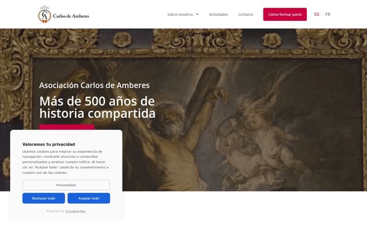 Screenshot van carlosdeamberes.org