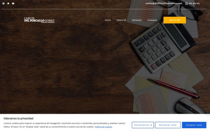 Screenshot of carlosdelforcallo.com