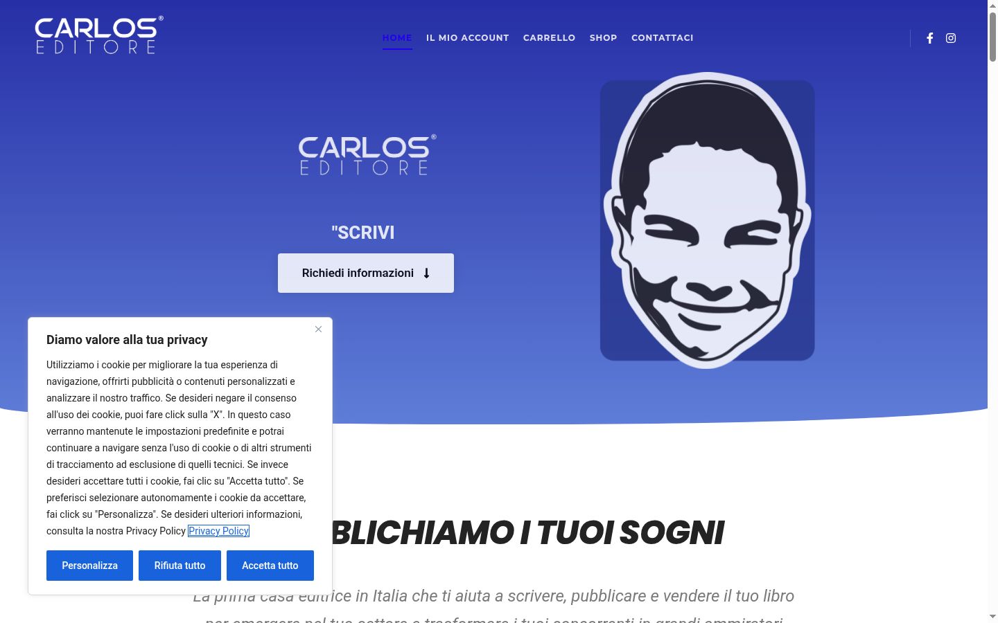 Screenshot tal-banner tal-kunsens muri qabel kwalunkwe interazzjoni