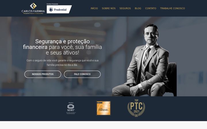 Screenshot of carlosfarinha.com.br