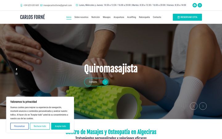 Screenshot of carlosforne.com