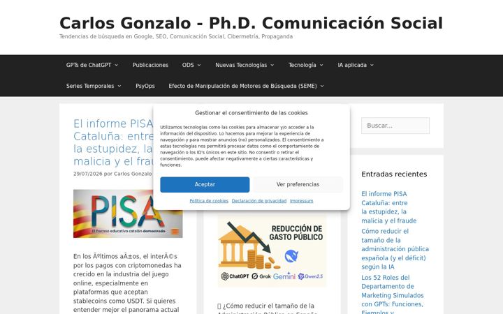 Ekrano kopija carlosgonzalo.es