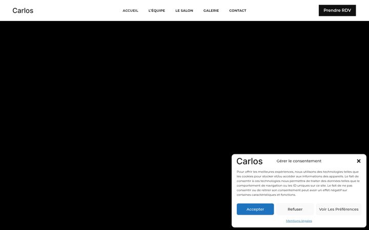 Screenshot of carloshair.fr
