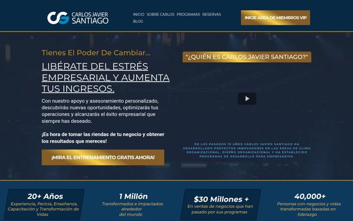 Screenshot of carlosjaviersantiago.com