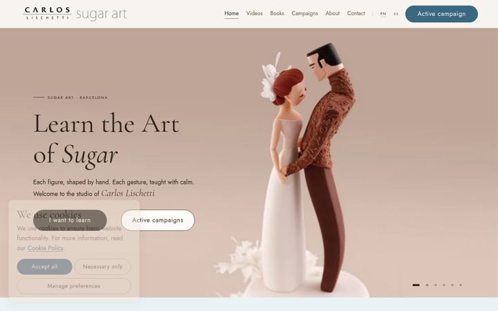 Screenshot of carloslischetti.com