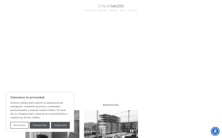 Screenshot of carlosmilioto.com