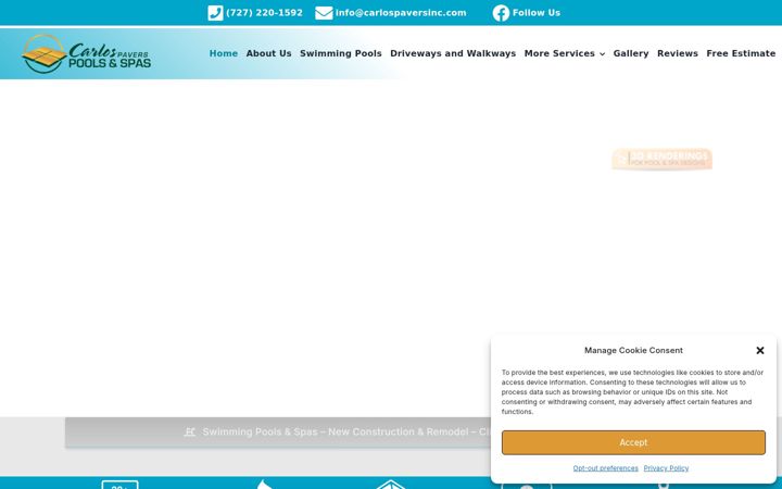 Screenshot of carlospaversinc.com