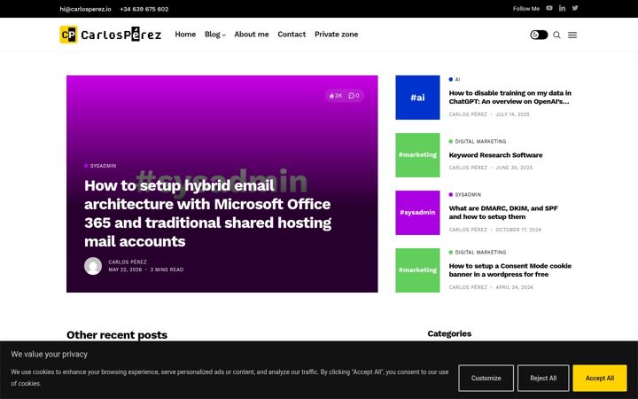 Snímek obrazovky carlosperez.io