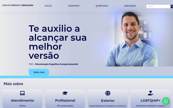 Screenshot of carlospsicologia.com.br
