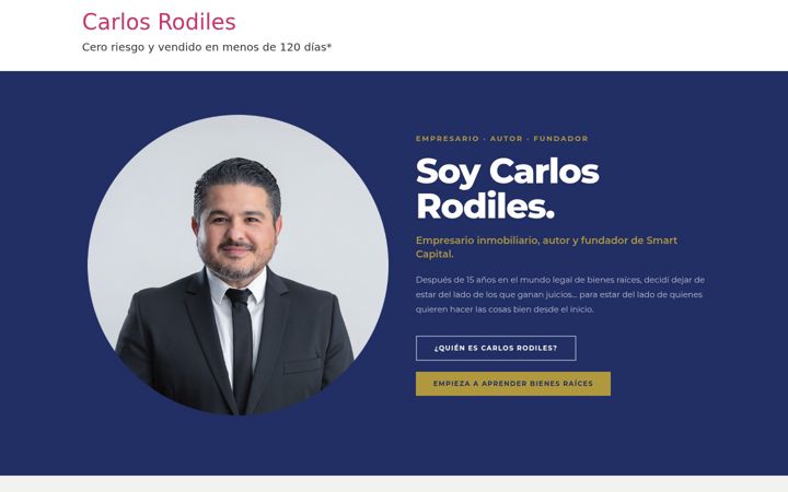 Screenshot of carlosrodiles.com