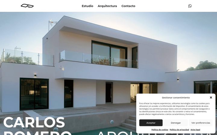 Screenshot of carlosromeroarquitectura.com