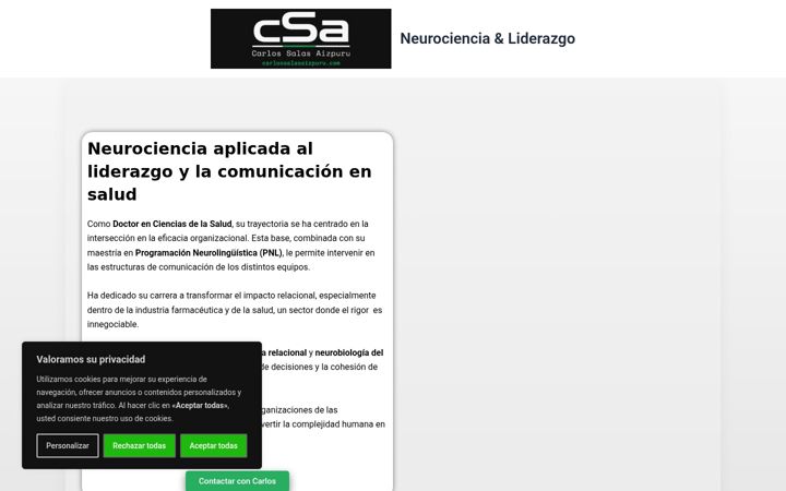 Screenshot of carlossalasaizpuru.com