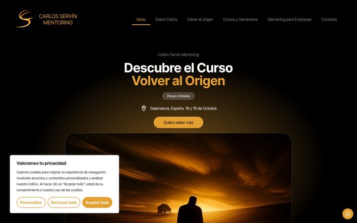 Screenshot of carlosservinmentoring.com
