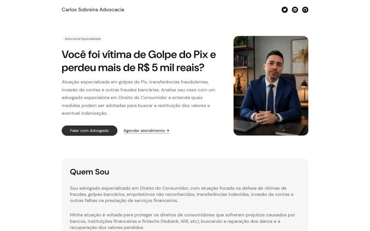 Skjámynd af carlossobreira.adv.br