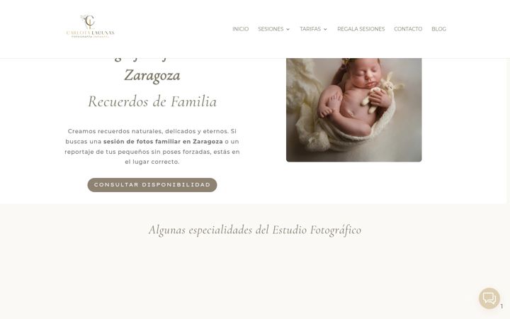 Screenshot of carlotalagunas.com