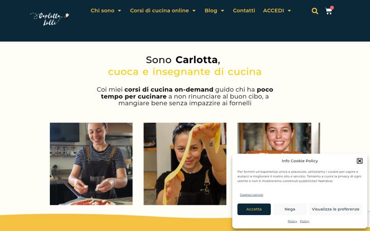 Screenshot of carlottalolli.com