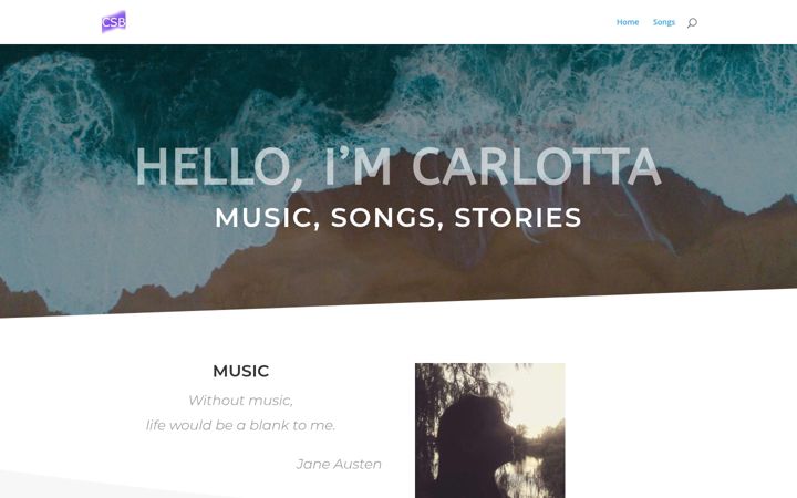 Screenshot of carlottasebedia.com