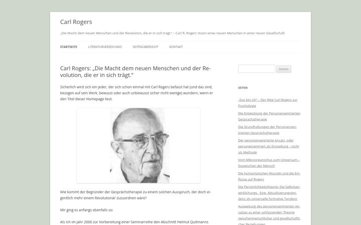 Captura de ecrã de carlrogers.de