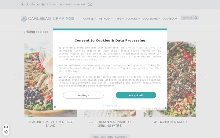 Screenshot of carlsbadcravings.com