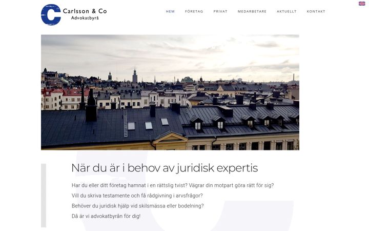 Screenshot of carlssonco.com