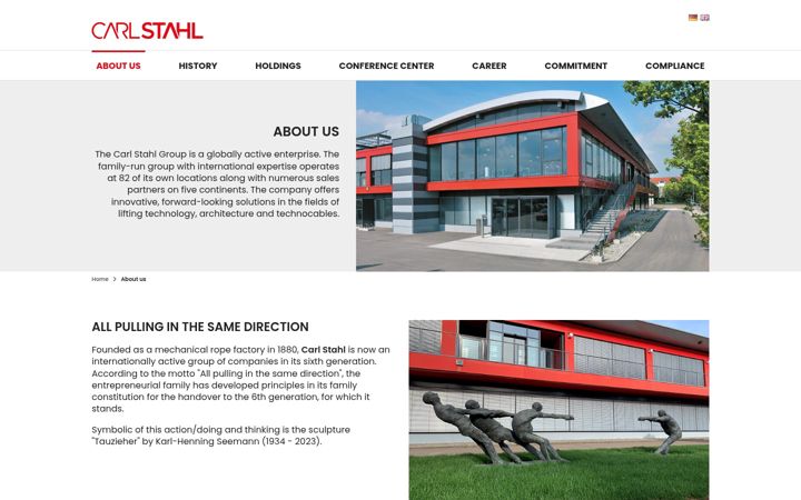 Screenshot of carlstahl-group.com