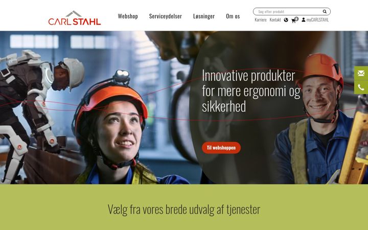 Screenshot of carlstahl.dk