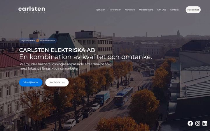Screenshot of carlstenel.se