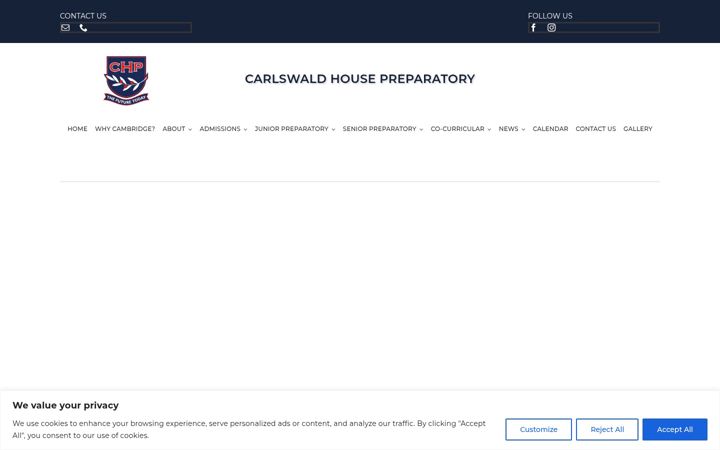 Zrzut ekranu carlswaldhouse.co.za