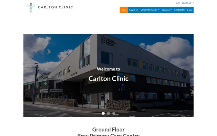 Screenshot of carlton-clinic.ie