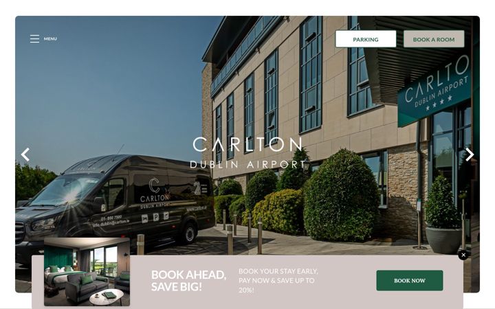 Screenshot of carltondublinairport.com