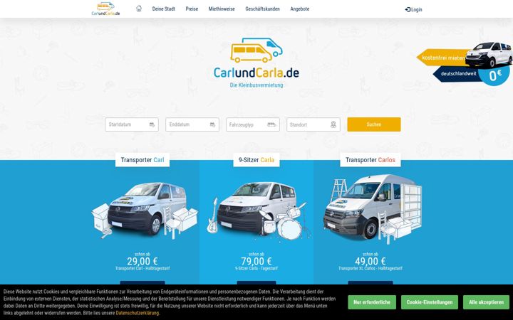 Screenshot of carlundcarla.de