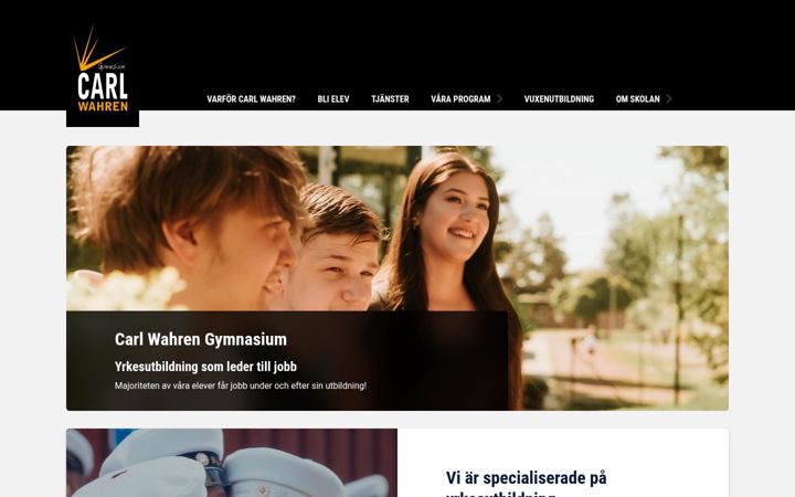 Screenshot of carlwahren.com