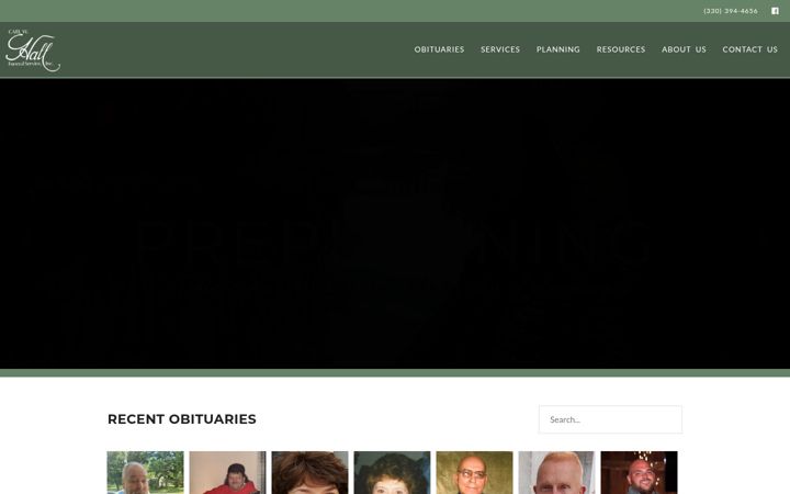 Screenshot of carlwhall.com