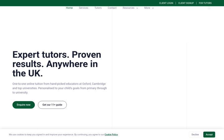 Screenshot of carlyletutors.com
