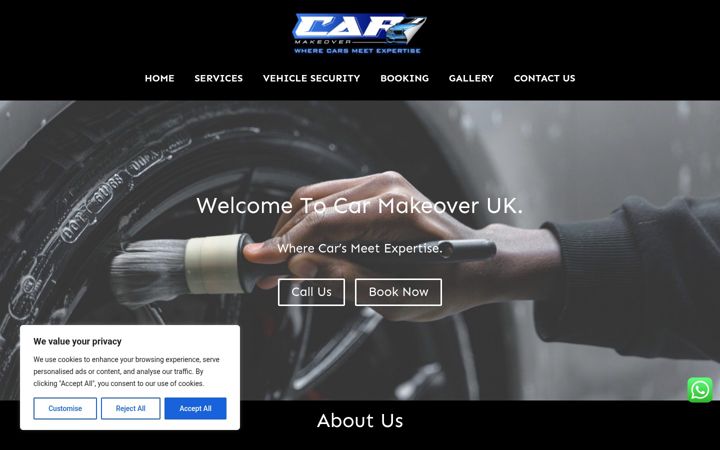 Screenshot of carmakeoveruk.co.uk