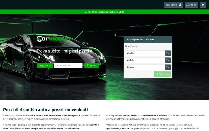 Skærmbillede af carmaster.it