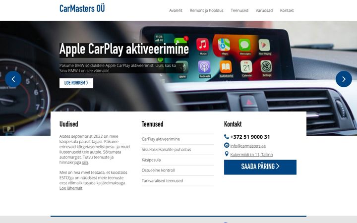 Screenshot of carmasters.ee
