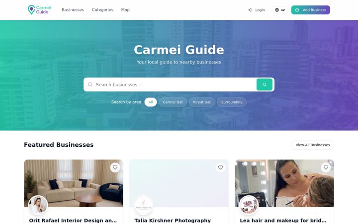 Screenshot of carmeiguide.com