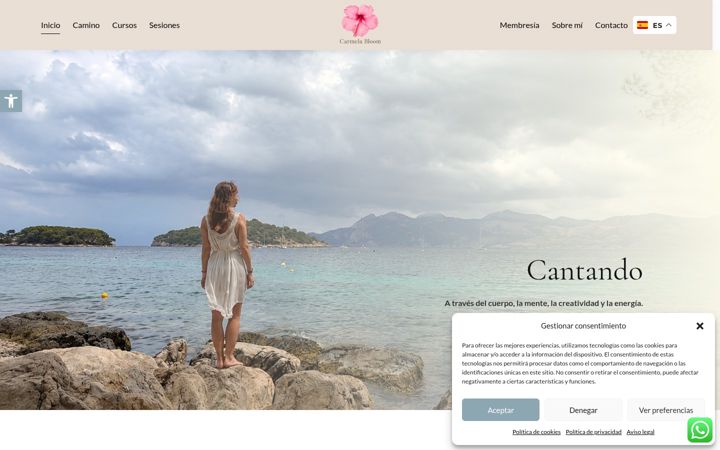 Screenshot of carmelabloom.com