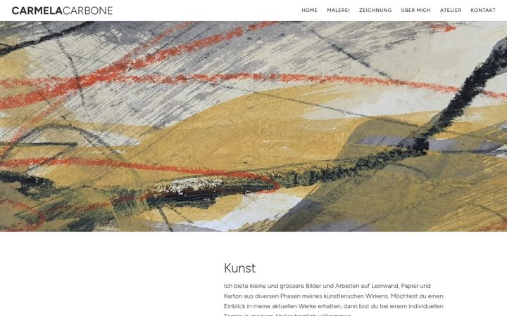 Screenshot of carmelacarbone.ch